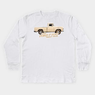 1959 Ford F100 Pickup Truck Kids Long Sleeve T-Shirt